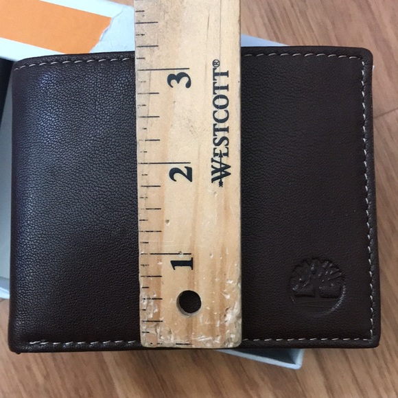 Timberland leather bi-fold wallet brown new in box - Picture 5 of 6